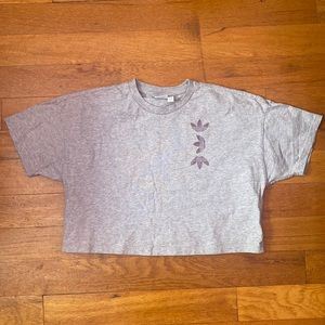 Grey Adidas Trefoil T-shirt